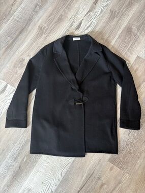 Babaton Black Sweater Jacket Size Medium Wool Blend